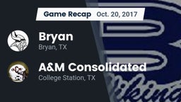 Recap: Bryan  vs. A&M Consolidated  2017