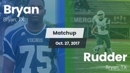 Matchup: Bryan  vs. Rudder  2017