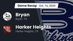 Recap: Bryan  vs. Harker Heights  2020