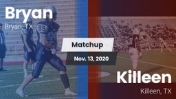 Matchup: Bryan  vs. Killeen  2020