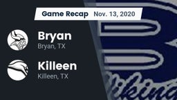 Recap: Bryan  vs. Killeen  2020