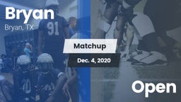 Matchup: Bryan  vs. Open 2020