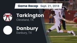 Recap: Tarkington  vs. Danbury  2018