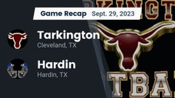 Recap: Tarkington  vs. Hardin  2023