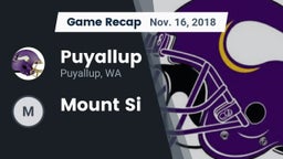 Recap: Puyallup  vs. Mount Si 2018