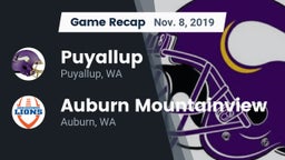 Recap: Puyallup  vs. Auburn Mountainview  2019