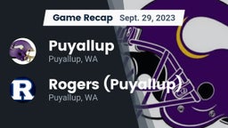 Recap: Puyallup  vs. Rogers  (Puyallup) 2023