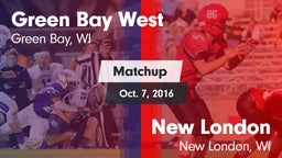Matchup: Green Bay West High vs. New London  2016