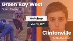 Matchup: Green Bay West vs. Clintonville  2017