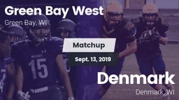 Matchup: Green Bay West vs. Denmark  2019