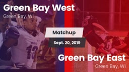 Matchup: Green Bay West vs. Green Bay East  2019