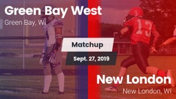 Matchup: Green Bay West vs. New London  2019