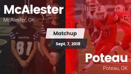 Matchup: McAlester High vs. Poteau  2018