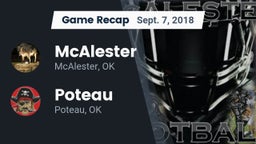 Recap: McAlester  vs. Poteau  2018