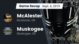 Recap: McAlester  vs. Muskogee  2019