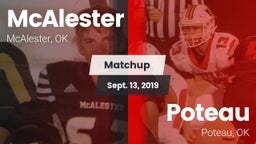 Matchup: McAlester High vs. Poteau  2019