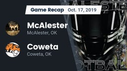 Recap: McAlester  vs. Coweta  2019