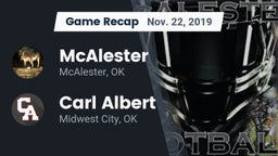 Recap: McAlester  vs. Carl Albert   2019