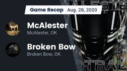 Recap: McAlester  vs. Broken Bow  2020