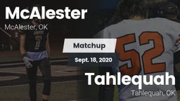 Matchup: McAlester High vs. Tahlequah  2020