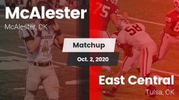 Matchup: McAlester High vs. East Central  2020