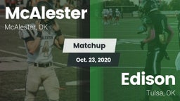 Matchup: McAlester High vs. Edison  2020