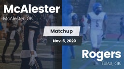 Matchup: McAlester High vs. Rogers  2020