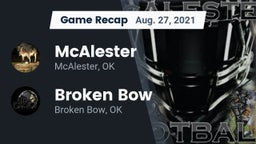 Recap: McAlester  vs. Broken Bow  2021