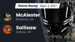 Recap: McAlester  vs. Sallisaw  2021