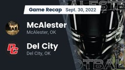 Recap: McAlester  vs. Del City  2022