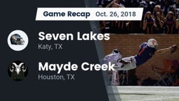 Recap: Seven Lakes  vs. Mayde Creek  2018