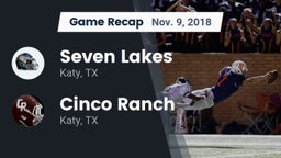 Recap: Seven Lakes  vs. Cinco Ranch  2018