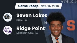 Recap: Seven Lakes  vs. Ridge Point  2018
