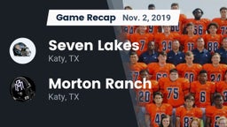 Recap: Seven Lakes  vs. Morton Ranch  2019