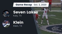 Recap: Seven Lakes  vs. Klein  2020
