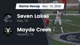 Recap: Seven Lakes  vs. Mayde Creek  2020