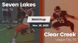 Matchup: Seven Lakes High vs. Clear Creek  2020
