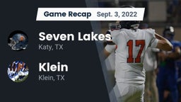 Recap: Seven Lakes  vs. Klein  2022