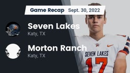 Recap: Seven Lakes  vs. Morton Ranch  2022