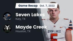Recap: Seven Lakes  vs. Mayde Creek  2022