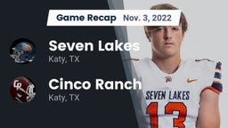 Recap: Seven Lakes  vs. Cinco Ranch  2022