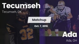 Matchup: Tecumseh  vs. Ada  2016