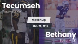 Matchup: Tecumseh  vs. Bethany  2016