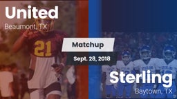 Matchup: United  vs. Sterling  2018
