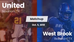 Matchup: United  vs. West Brook  2018