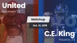 Matchup: United  vs. C.E. King  2018