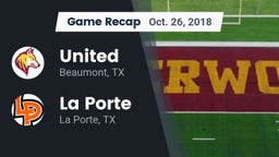 Recap: United  vs. La Porte  2018