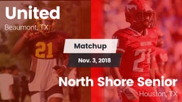 Matchup: United  vs. North Shore Senior  2018