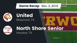 Recap: United  vs. North Shore Senior  2018