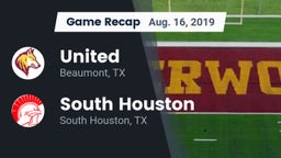 Recap: United  vs. South Houston  2019